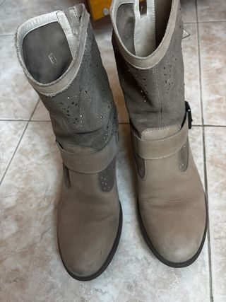 Stivaletti Nero Giardini tortora n.38