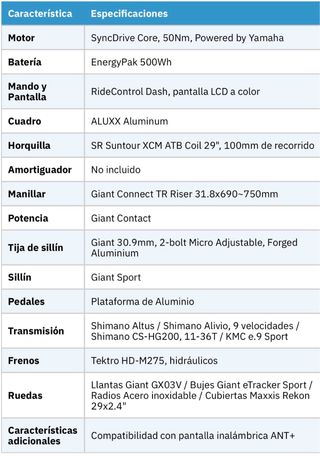 Bicicleta Eléctrica Giant EMTB