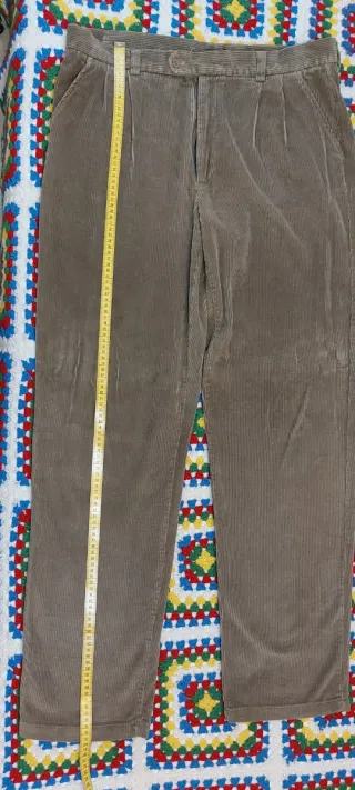 Pantaloni uomo velluto a coste taglia 54