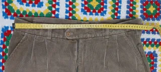Pantaloni uomo velluto a coste taglia 54