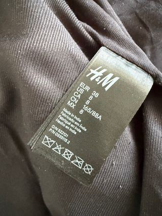 Vestido Balmain & H&M.  Negro