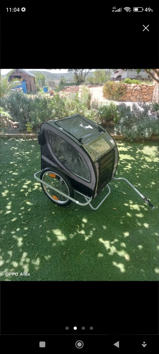 Remolque bicicleta con suspensión