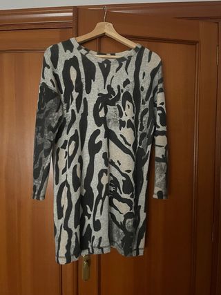Vestido estampado animal print