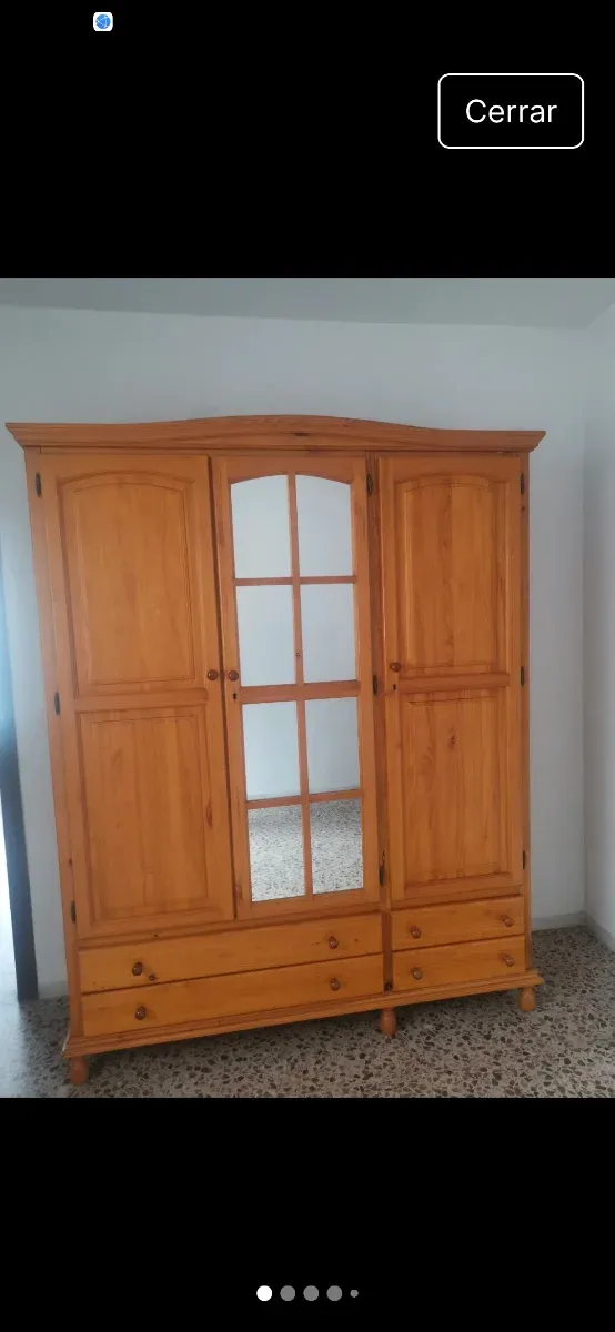 Oferta hasta diciembre Armario de pino con espejo