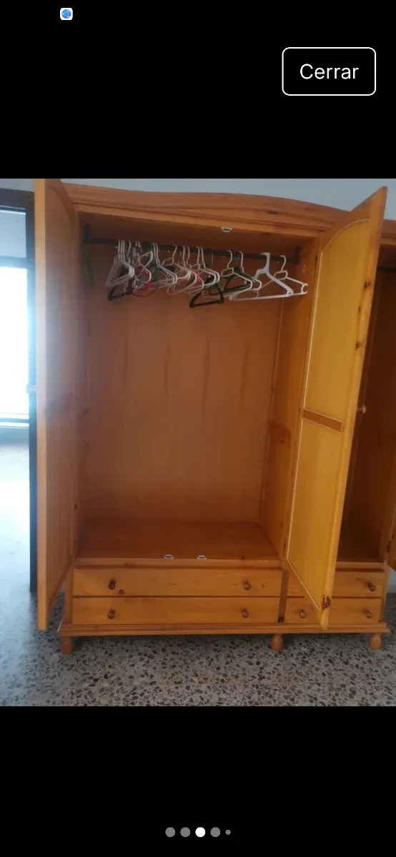 Oferta hasta diciembre Armario de pino con espejo