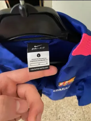 Chaqueta Nike FC Barcelona Azul y Rosa