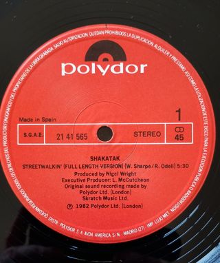 Shakatak Streetwalkin' Vinilo LP Jazz