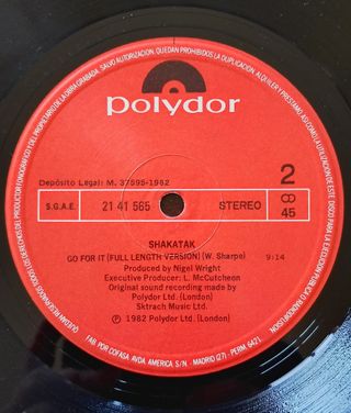 Shakatak Streetwalkin' Vinilo LP Jazz