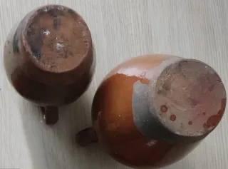 4 JARRAS ANTIGUAS CERÁMICA Siglo XIX ARAGÓN