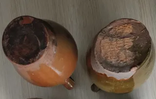 4 JARRAS ANTIGUAS CERÁMICA Siglo XIX ARAGÓN