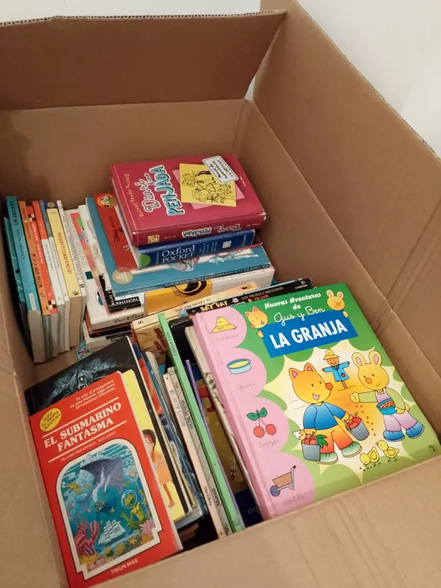 Diferentes libros de lectura en varios idiomas.