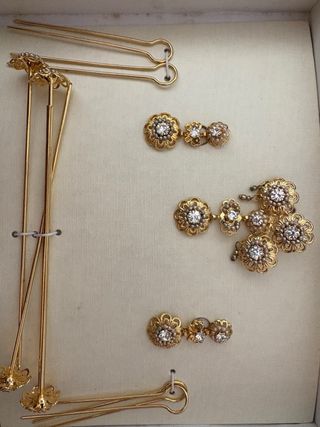 Aderezo Fallera Niña Dorado