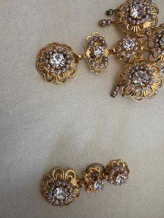 Aderezo Fallera Niña Dorado