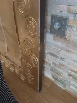 Espejo decorativo dorado