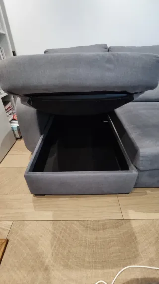 Sofá modular gris 3 plazas 2.60m