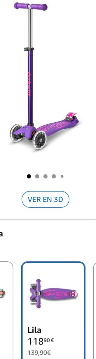 Patinete Micro Maxi 8-12 años Morado