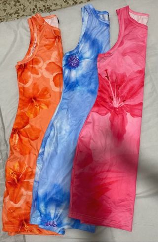 Lote 3 Vestidos Estampados Florales