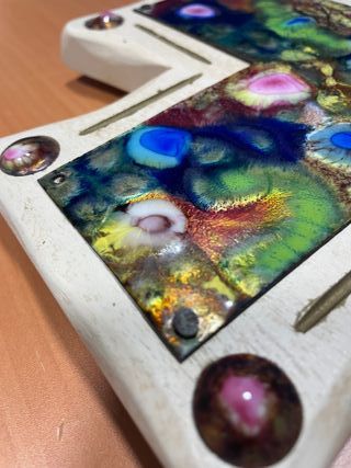 Cruz Antigua Coleccionista Madera y Bronce