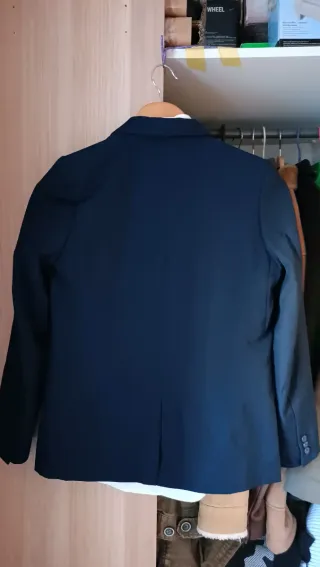 Chaqueta americana y camisas niño azul