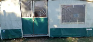 Carpa de aluminio y lona desmontable