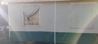 Carpa de aluminio y lona desmontable