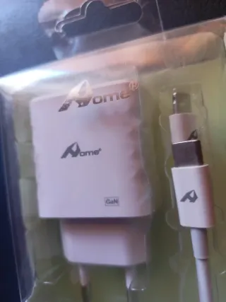 Cargador Aome 20W PD GaN + Cable USB-C iPhone