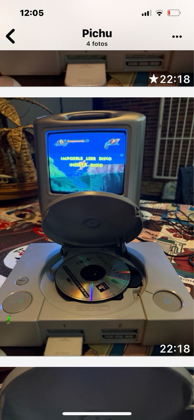 Consola PlayStation 1 Sony Gris