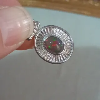 Collar Plata Ópalo Natural