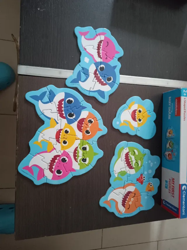 Puzzles Baby Shark Clementoni 4 Piezas