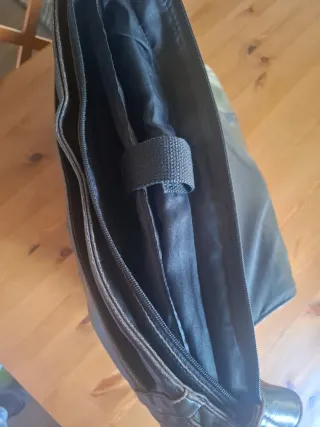 Bolso bandolera portátil y docum. piel sintética