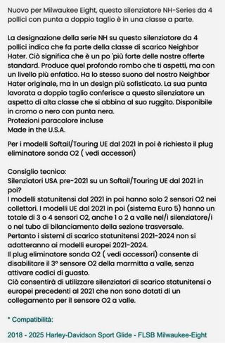 Terminal Cobra NH Dual Split Harley Sport Glide