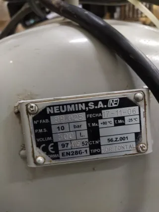 Compresor de aire industrial 300L