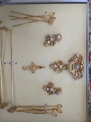 Aderezo Fallera Niña Dorado