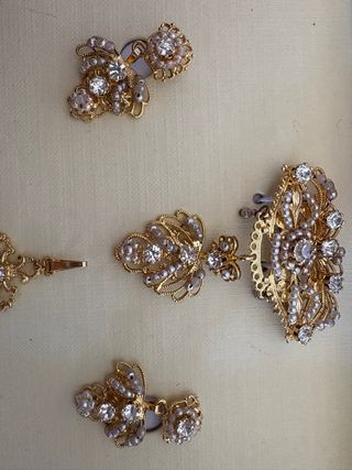 Aderezo Fallera Niña Dorado