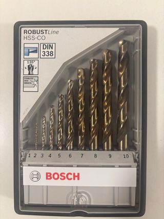 Juego Brocas Bosch HSS-CO DIN 338