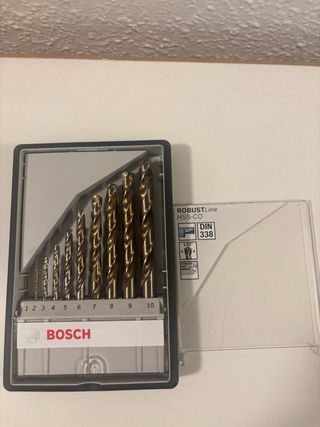 Juego Brocas Bosch HSS-CO DIN 338