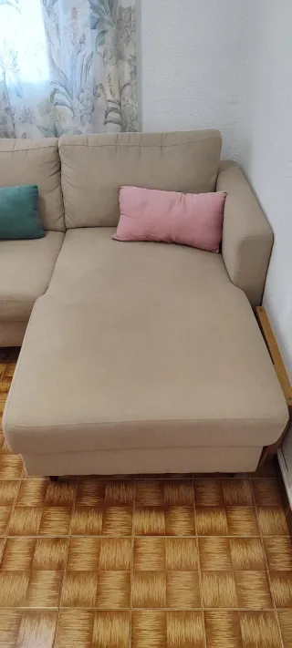 Sofá Chaise Longue Vinson Banak Beige