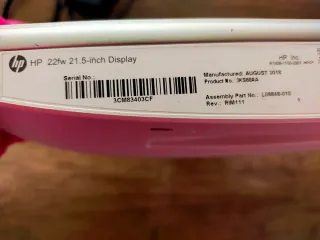 Monitor HP 22f Blanco Ultra Plano