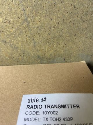 : 17 Mandos Garaje Able TX TOH2 433P
