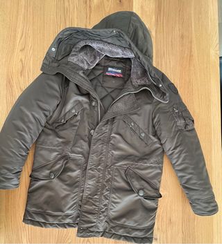 Anorak Blauer verde oliva