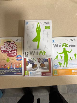4 Juegos Wii: Big Brain Academy, Wii Fit, Wii Fit