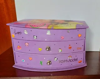 Joyero grande Top Models Malva 2 Cajones