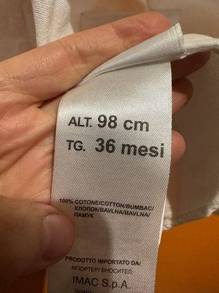 Camicia bianca Primigi bambino 36 mesi