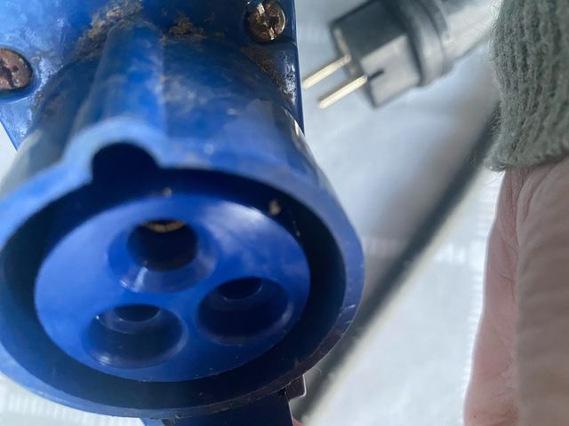 Adaptador Enchufe Azul