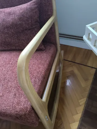 Silla Mecedora Madera y Tejido