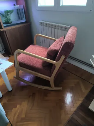 Silla Mecedora Madera y Tejido