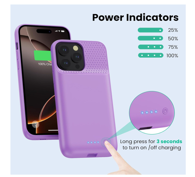 Cover Batteria iPhone 16 Pro Max 8600mAh