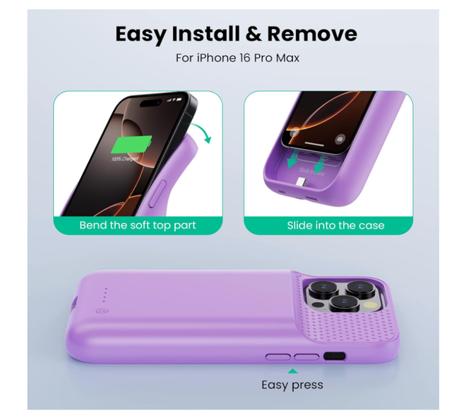 Cover Batteria iPhone 16 Pro Max 8600mAh