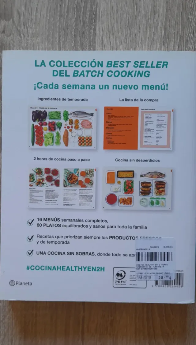 Cocina healthy en 2 horas para toda la semana: ...