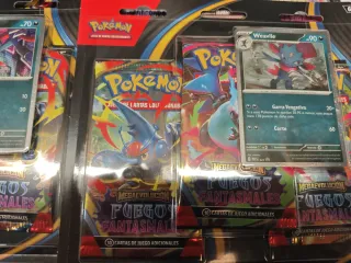 3 Sobres Pokémon Megaevolución Fuegos Fantasmales